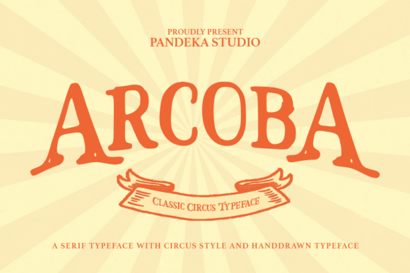 Arcoba: A Whimsical Serif Typeface for Bold Branding