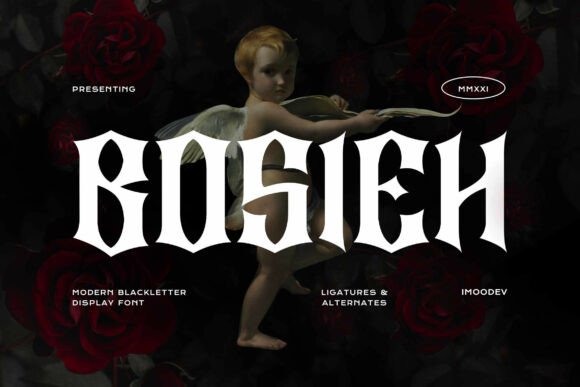 Bosieh Font Review: Modern Blackletter for Bold Campaigns