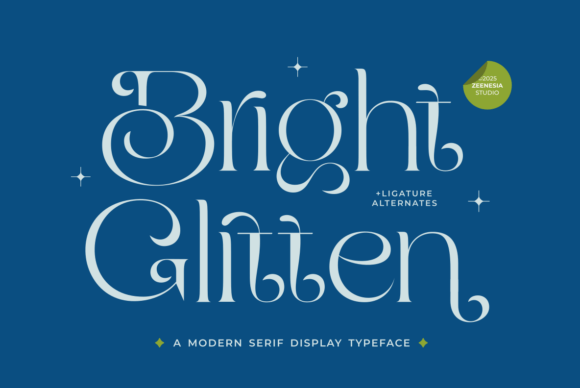 Bright Glitten: A Modern Serif Font for Web Design