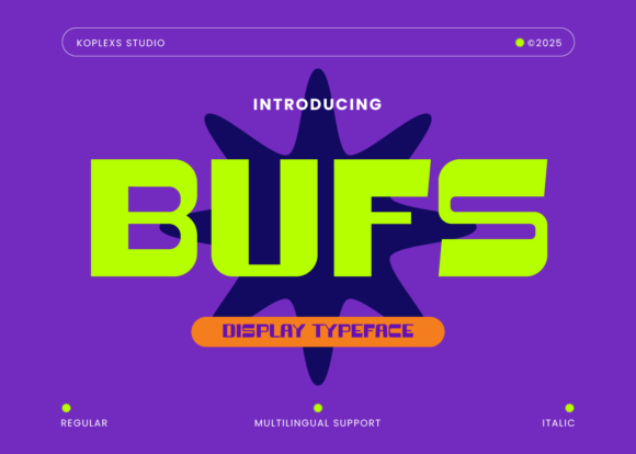 Bufs Typeface Review for Bold Brand Identity
