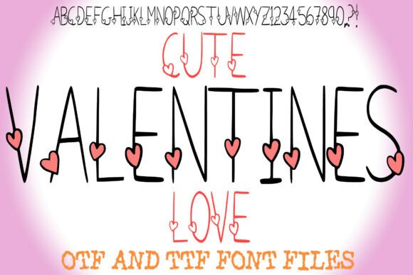 Cute Valentines Love: A Charming Display Typeface for Branding
