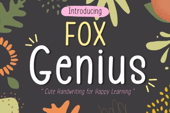 Fox Genius Font for Crafters & Sellers