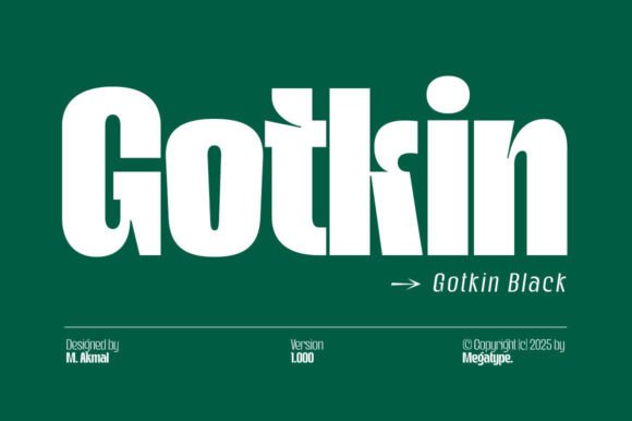 Gotkin Black Typeface for Bold Branding
