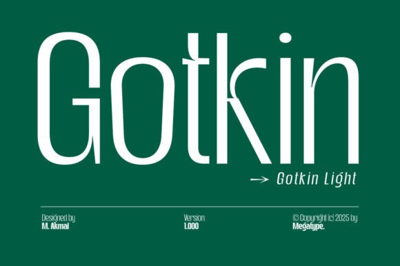 Gotkin Light Typeface for Modern Makers