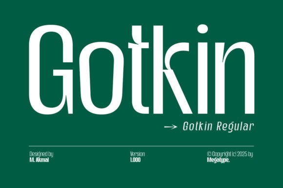 Gotkin Typeface for Modern Brand Identity