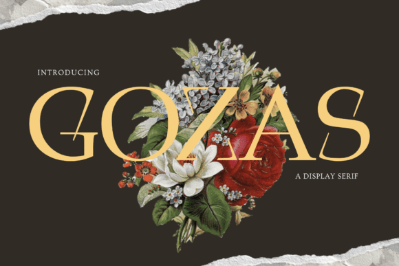 Gozas: Art Deco Serif Font for Web Design