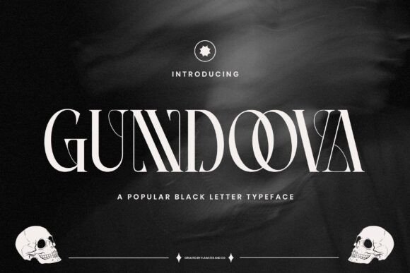 Gundoova: A Commanding Blackletter Typeface