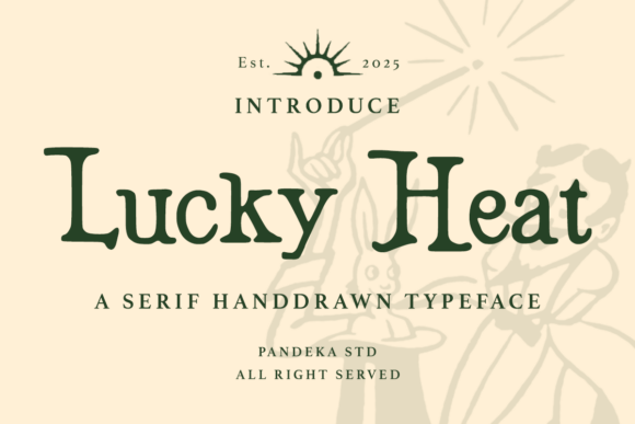 Lucky Heat: Bold Western Serif Font for Marketers