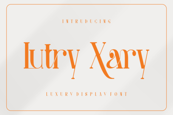 Lutry Xary: A Luxury Script Font for Crafters