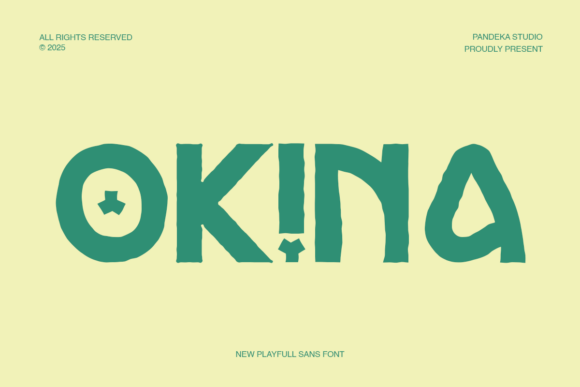 Okina: The Playful Display Font for Food Brands