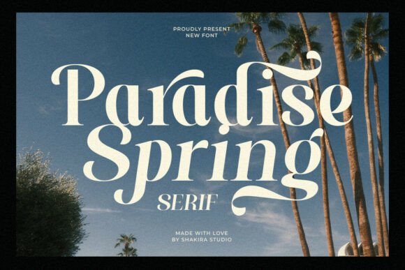 Paradise Spring Font for Elegant Branding