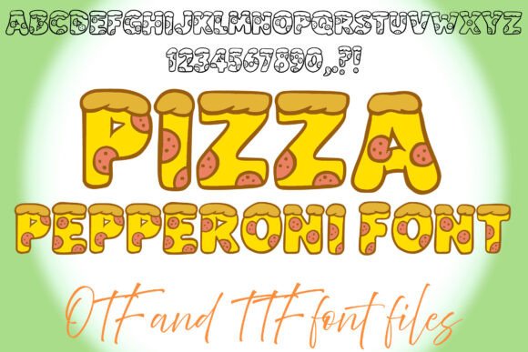 Pizza Pepperoni Font for Playful Editorial Design