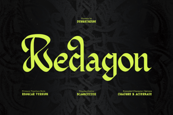 Redagon Font: Dark Elegance for Modern Branding