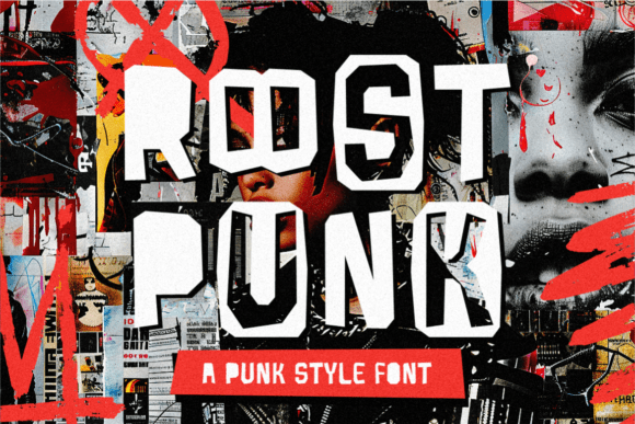Roost Punk Typeface for Bold Editorial Design