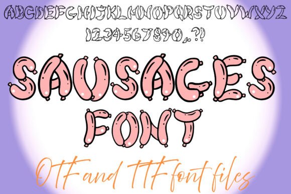 Sausages Font: Juicy Display Type for Bold Marketing