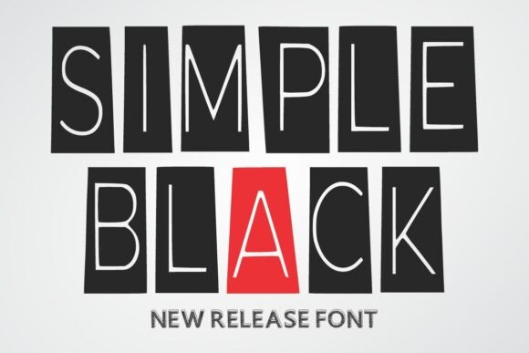 Simple Black Font for Bold Brand Identity